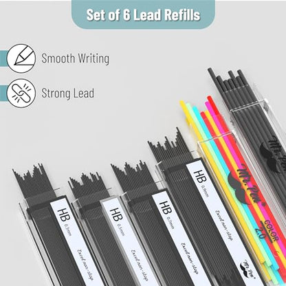 Mr. Pen- Professional Metal Mechanical Pencil Set with Lead Refills & Erase