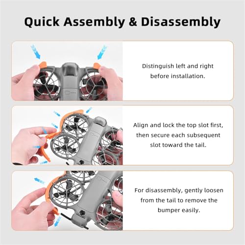 Neo 2 Propellers Guard Protector, Anti-Collision Blades Protective Cover Circle for DJI Neo 2 Drone Accessories TPE Crash Ring Lightweigh Bumper Quadcopter Improve Flight Safety(Dark Gray) - color: Dark Gray