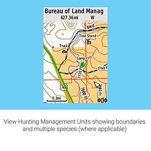 Garmin Huntview Plus, Preloaded microSD Cards With Hunting Management Units for Garmin Handheld GPS Devices