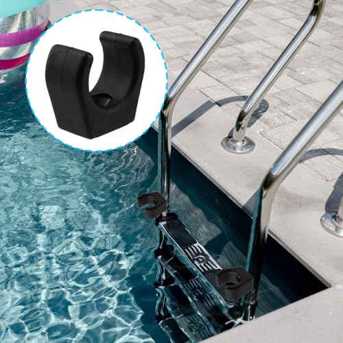 Semetall Nylon Ladder Paddle Stowage Clips,Black(Pack of 4)