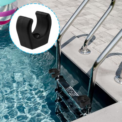 Semetall Nylon Ladder Paddle Stowage Clips,Black(Pack of 4)