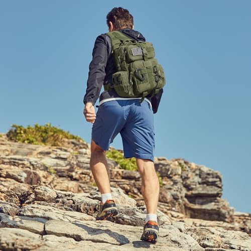 G4Free Large Tactical EDC Sling Bag, Adjustable Holder Backpack for Men - color: New Army Green