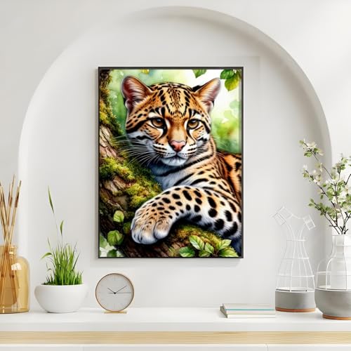 XIYOUVIGOR Diamond Painting Kits for Adults, Leopard Diamond Art Kit - color: Animal (Leopard)