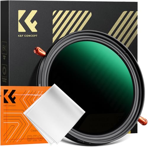 K&F CONCEPT 72mm Variable ND2-32 (1-5 Stops) ND Filter & CPL Circular Polarizing Filter in 1 Waterproof Scratch Resistant with 28 Multi-Coated Camera Lens Filter (Nano-X Series) - size: 72MM