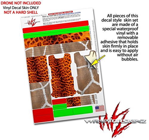 Skin Decal Wrap 2 Pack Compatible with DJI Ryze Tello Fractal Fur Cheetah Drone NOT Included