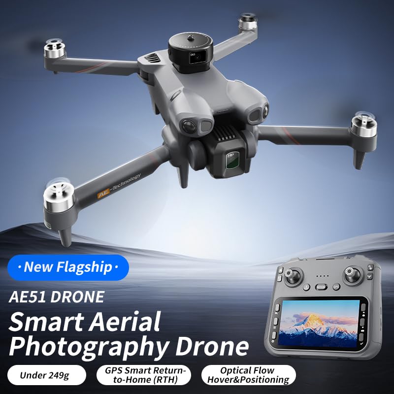 Airdrop Drone with HD Camera for Adults, Gesture Control, Obstacle Avoidance, One-Key Payload Drop Delivery Function, Fishing Drone with Screen on Controller, Foldable RC Quadcopter with Auto Return, Ideal for Outdoor Shooting Camping Fishing Gift Deliver