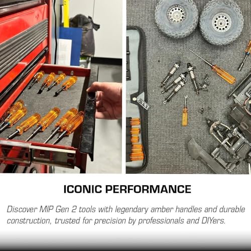 MIP 9603 5.5mm 7.0mm Metric Hex Nut Driver RC Tool Kit – Precision Grip Hex Screwdriver with Deep Socket for RC Car Repair, Made 100% in USA - style: Hex Nut Driver Tool Kit