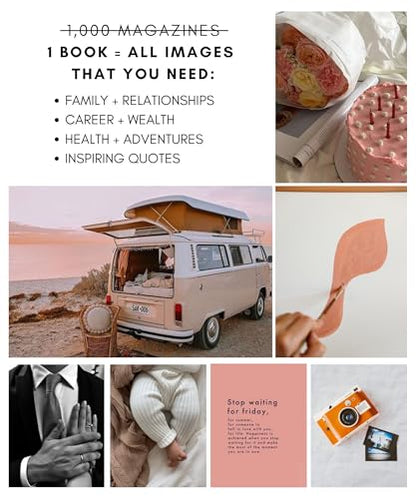 Lamare Vision Board Book -1000+ Images, Vision Board Supplies for Women - style: Original