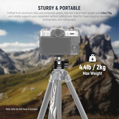 NEEWER Basics Mini Ball Head, Portable Tripod Head Camera Mount Adapter - style: GM01