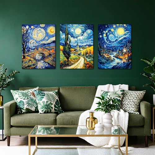 EWJRNSF 6 Pack Landscape Abstract Diamond Painting Kits for Adults DIY - color: Landscape Abstracts