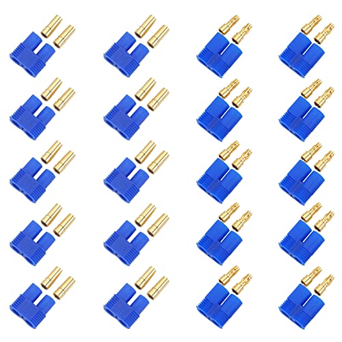 10Sets EC3 Battery Connector Male Female Plug Adapter RC Gold-Plated 3.5MM Bullet Banana Connector Plug for RC ESC Motor Lipo Battery Electric Motor - size: EC3