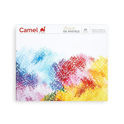 Camlin Kokuyo Supreme Oil Pastel Set - 50 Shades (Multicolor)