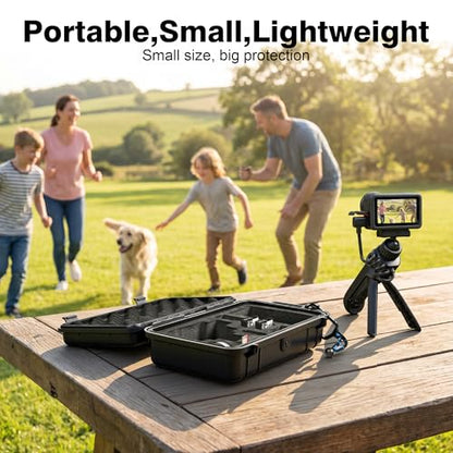 Lekufee Travel Waterproof Hard Case for DJI Osmo Action 6/5 Pro/4/3 Camera & Accessories(Bag&Case Only)