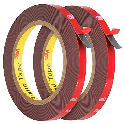 Double Sided Tape Heavy Duty, Super Strong Adhesive, 33ft x 0.4in, 2 Pack - size: 33FT (2 Pack)