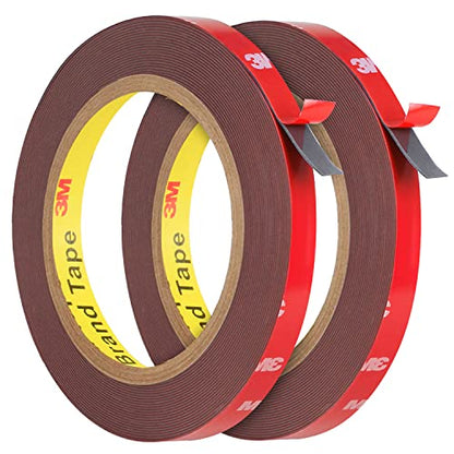 Double Sided Tape Heavy Duty, Super Strong Adhesive, 33ft x 0.4in, 2 Pack - size: 33FT (2 Pack)