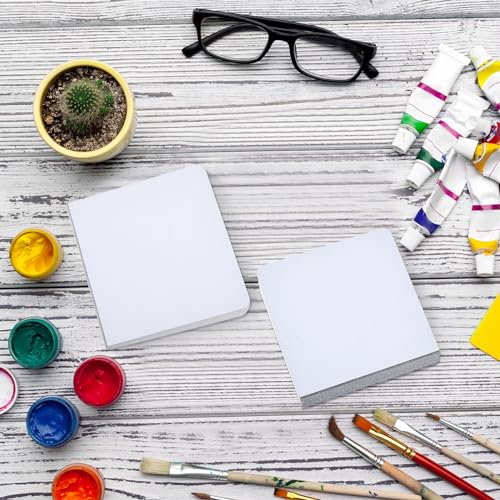Tenceur 8 Pack Mini Watercolor Journal, 3.9" X3.9, 240 Sheets, White - color: White, size: 3.9 x 3.9 Inch
