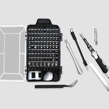 115-in-1 Precision Screwdriver Set, Electronics Drive Tool Kit Micro Magnetic Screwdriver with Flexible Shaft for Phone, Computer, Watch, Console, Eyeglass, Electronic, Tools Gift