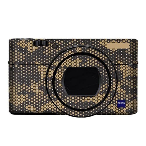 Anti-Scratch Camera Cover Skin Sticker for Sony RX100VI RX100VII Camera Protector Film Skin Decals RX100M6 RX100M7(Mamba Gold) - color: Mamba Gold