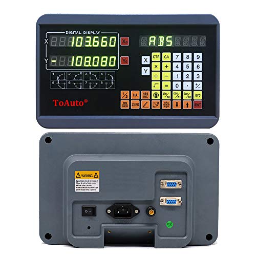 FASTTOBUY 2 Axis DRO Digital Readout 0-1000mm Travel Length 5um Precision Linear Glass Scale for CNC Milling Lathe EMD Machine (Customized Size) - size: Customized Size