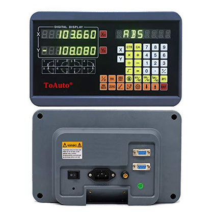 FASTTOBUY 2 Axis DRO Digital Readout 0-1000mm Travel Length 5um Precision Linear Glass Scale for CNC Milling Lathe EMD Machine (Customized Size) - size: Customized Size