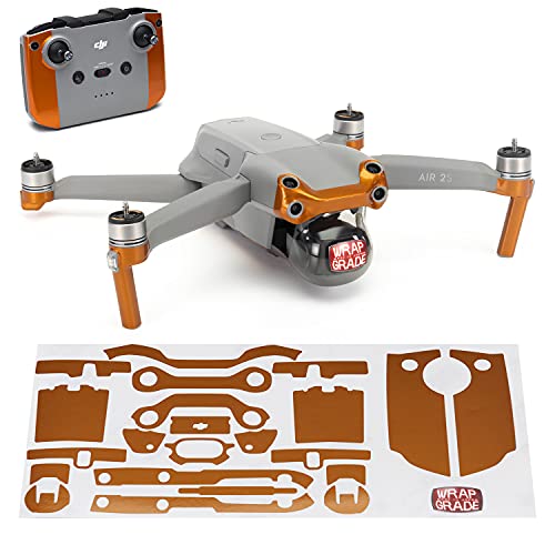 Wrapgrade Skin Compatible with DJI Air 2S | Accent Color A (Butterfly Copper) - color: BUTTERFLY COPPER