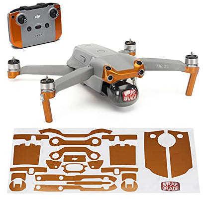 Wrapgrade Skin Compatible with DJI Air 2S | Accent Color A (Butterfly Copper) - color: BUTTERFLY COPPER