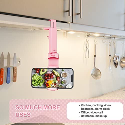 Perilogics Airplane Phone Holder Mount, Plane Travel Essentials - color: Black / Pink