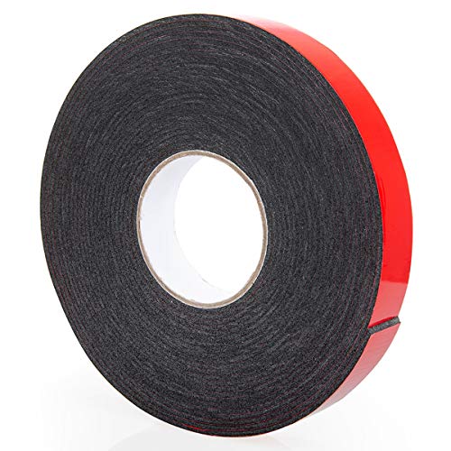 ToLanbbt Double Sided Foam Tape 1.18In x 33FT, Mounting Tape Heavy Duty, Strong Adhesive Weatherproof Seal Strips for DIY Craft Picture Poster, Car & Gap Filling Mountings, Home Office Decor (Black) - color: Black, size: 1.18 In x 33 FT