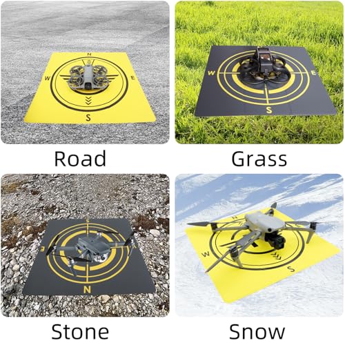 Drone Landing Pad, Universal Waterproof Portable Fast-Foldable Helipad for DJI Mini 5 Pro/4/3/2 SE/4K/DJI Neo/Flip/Mavic 3/RC Quadcopters (16.93inch/43cm)