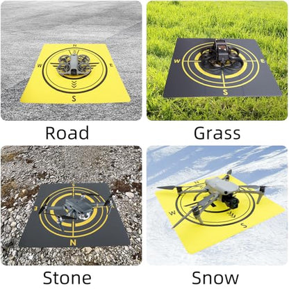 Drone Landing Pad, Universal Waterproof Portable Fast-Foldable Helipad for DJI Mini 5 Pro/4/3/2 SE/4K/DJI Neo/Flip/Mavic 3/RC Quadcopters (16.93inch/43cm)