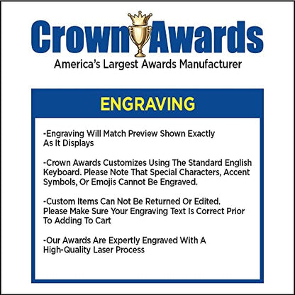 5" x 3" Custom Gold Engraving Plate, Engraving Included - color: Gold
