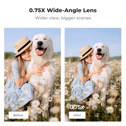 K&F CONCEPT Magnetic Wide Angle Lens&1/4 Black Diffusion&Cool Tone Filter - style: Wide Angle & 1/4 Black Diffusion & Cool Tone