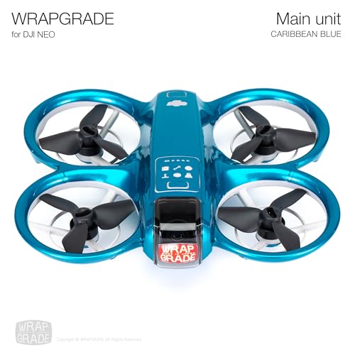 WRAPGRADE Skin Sticker Compatible with DJI NEO Full Wrap (Caribbean Blue) - color: Caribbean Blue