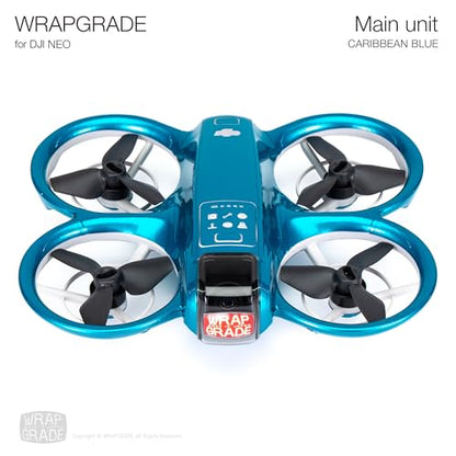 WRAPGRADE Skin Sticker Compatible with DJI NEO Full Wrap (Caribbean Blue) - color: Caribbean Blue