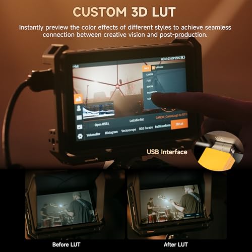 VILTROX DC-X2 2000 Nits 6 inch Touchscreen 4K HDMI Camera Field Monitor - size: DC-X2