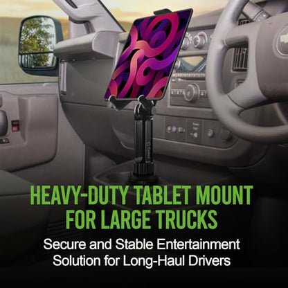 Cellet Cup Holder Tablet Mount, Car Cradle Holder Compatible for All iPad Pro, Air, Mini, Samsung Galaxy Tablet, Amazon Fire, Microsoft Surface - style: Tablet Holder Height - 13 in