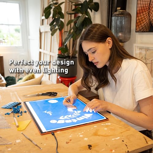 Wafer 2 Lightbox - A3 Light Pad for Tracing, Drawing, Sketching & Painting - Dimmable with Adjustable Brightness - Tracing Lightbox for Artists White/Gray - style: Wafer 2 (A3)