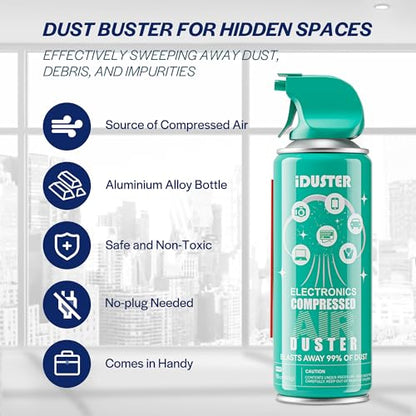 Keyboard Cleaner Air Spray for Computers - 10oz Air Can Duster for Electronics, 3PCS - size: 10oz 3PCS