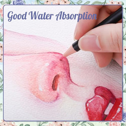 Prudiut 20 Sets Watercolor Cards with Envelopes, 5x7 In, 140 Lb Cold Press - size: 5x7 Inch