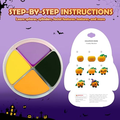 Aestd-ST Air Dry Clay Kit, DIY Halloween Crafts, Modeling Clay for Kids
