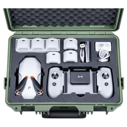 Lykus Titan AM100 Waterproof Hard Case for Potensic Atom 2/3-Axis/SE/LT - color: Green