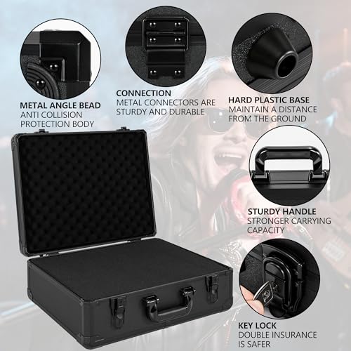 18 Inch Carrying Case with Customizable Pre-Diced Foam - size: 18.9x14.6x6.7 Inch