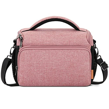 DOMISO Concept Camera Sling Bag,Everyday Small Shoulder Crossbody Bag - color: Pink