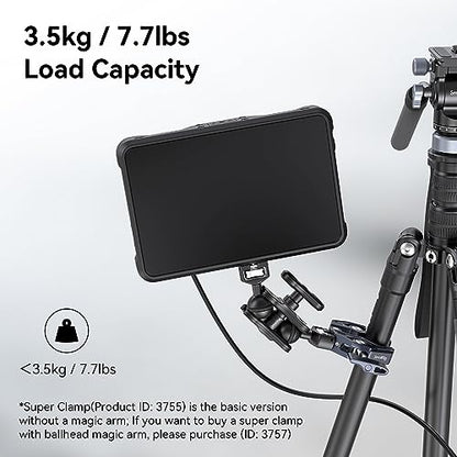 SMALLRIG Super Clamp, Camera Mount with 1/4'' and 3/8'' Threaded Holes - size: Small
