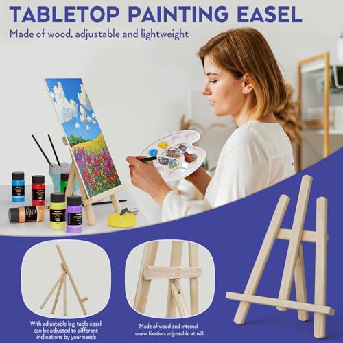 Nicpro 80PCS Acrylic Paint Canvas Set for Adults with 36 Paints (36ML) - color: 36 colors