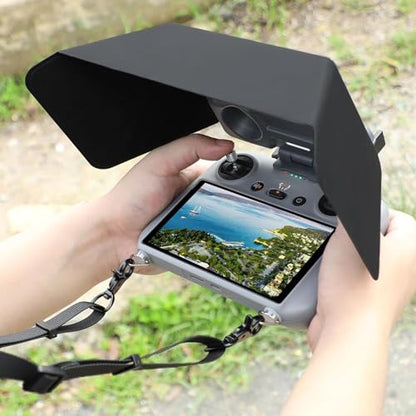 FPVtosky RC 2 Sun Hood Shade with Lanyard for DJI Lito X1/ Mini 5 Pro/Mini 4 Pro/Flip/Air 3 Accessories, RC2 Controller Screen Protector Joystick Cover [ONLY FOR RC 2 CONTROLLER]