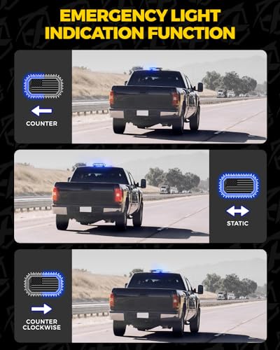 Xprite 42 LED Rooftop Beacon Strobe Light Bar Emergency Warning Hazard Flashing Snowplow Lights w/Controller for Construction Vehicles Towing Work Trucks Plows Pickup-Blue - color: Blue
