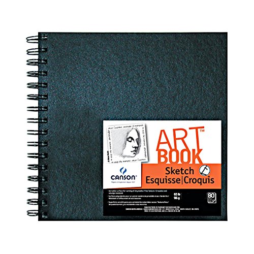 Canson Sketch Paper Art Book, White, 6x6 in - size: 6"X6"