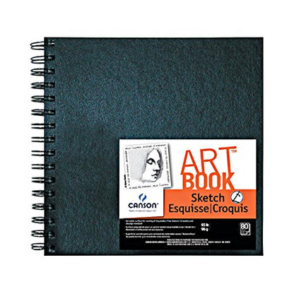 Canson Sketch Paper Art Book, White, 6x6 in - size: 6"X6"