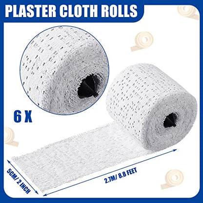 Heentan 6 Rolls Plaster Bandages Strips for Belly Cast Art,2 X 106 Inches - size: 2 x 106 Inch